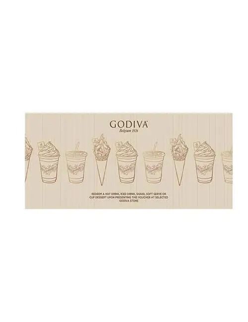 Godiva 軟雪糕或飲品禮券